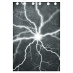 White Lightning Print Curtain