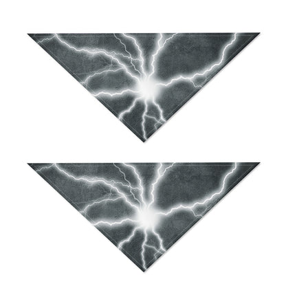 White Lightning Print Dog Bandana