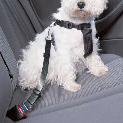 White Lightning Print Dog Seat Belt