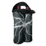 White Lightning Print Double Neoprene Wine Tote