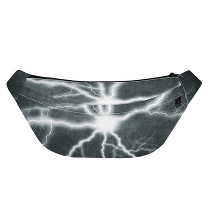 White Lightning Print Fanny Pack