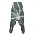 White Lightning Print Hammer Pants