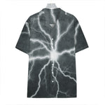 White Lightning Print Hawaiian Shirt