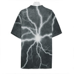 White Lightning Print Hawaiian Shirt