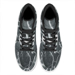 White Lightning Print High Top Leather Sneakers