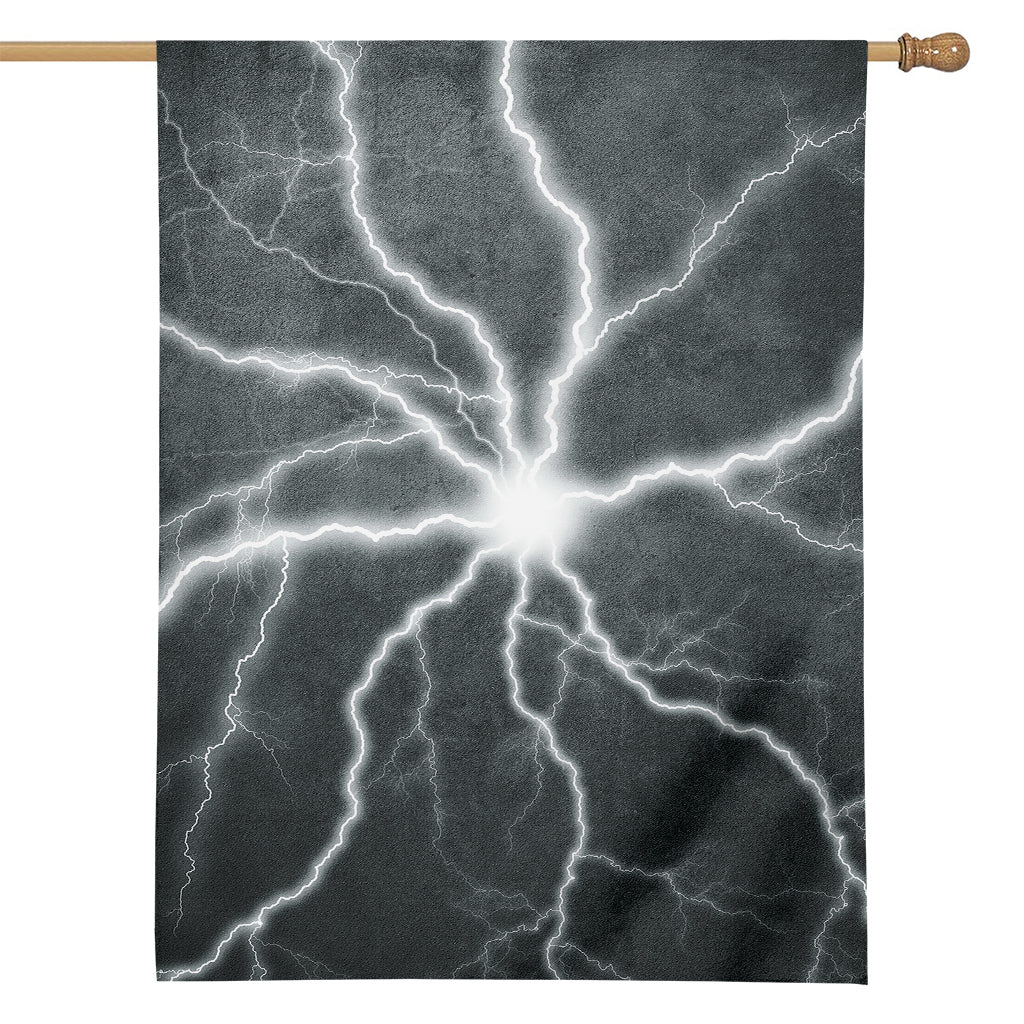 White Lightning Print House Flag