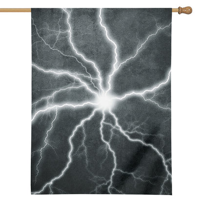 White Lightning Print House Flag