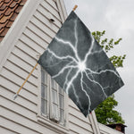 White Lightning Print House Flag