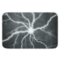 White Lightning Print Indoor Door Mat