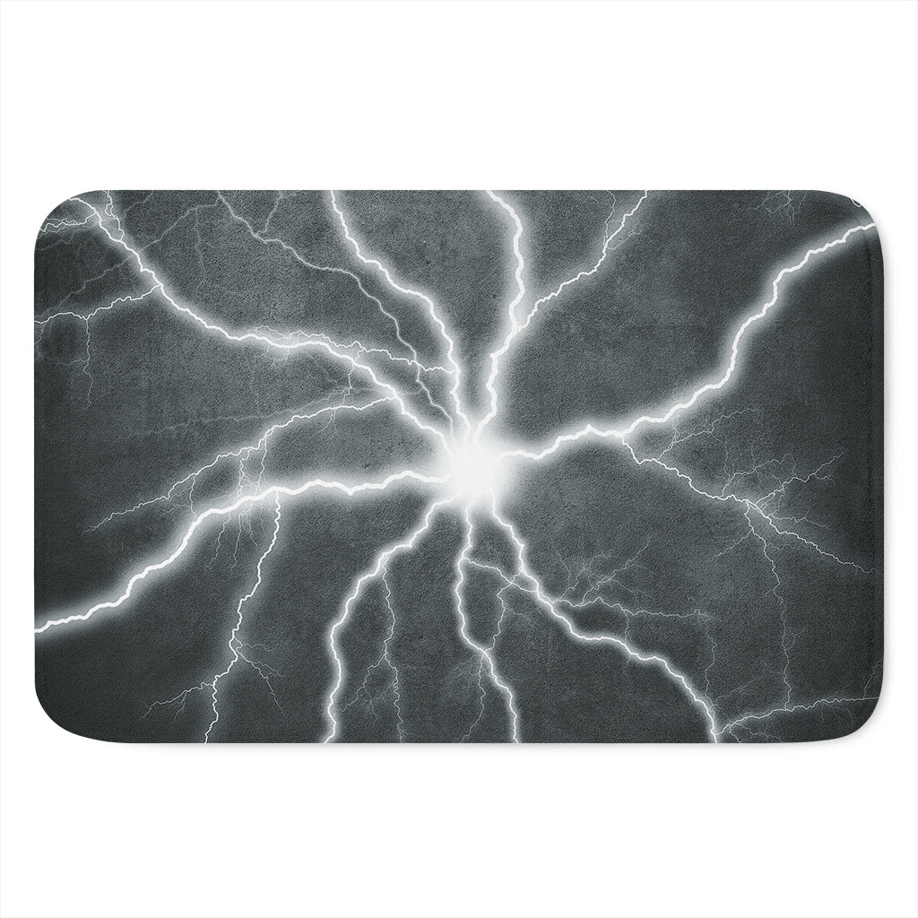 White Lightning Print Indoor Door Mat