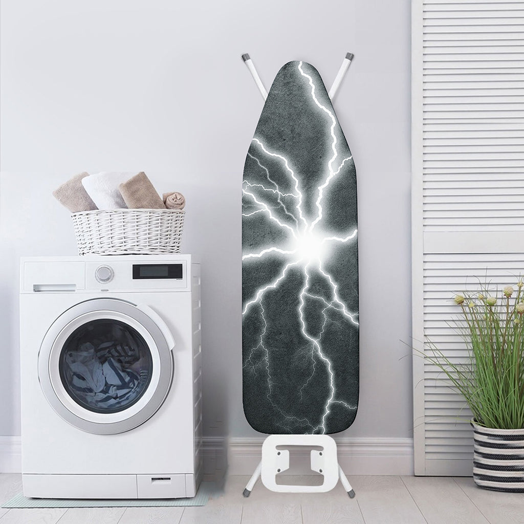 White Lightning Print Ironing Board Cover