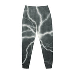 White Lightning Print Jogger Pants