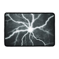 White Lightning Print Kitchen Mat