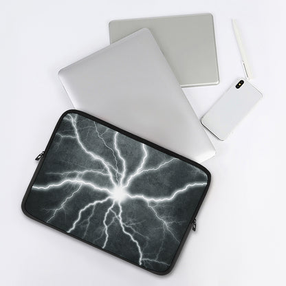 White Lightning Print Laptop Sleeve
