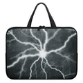 White Lightning Print Laptop Sleeve With Handle
