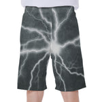 White Lightning Print Men's Beach Shorts