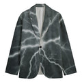 White Lightning Print Men's Blazer