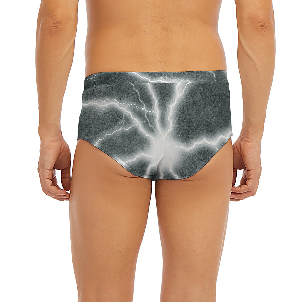 White Lightning Print Men's Briefs