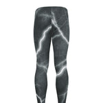 White Lightning Print Men's leggings