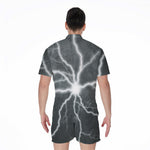 White Lightning Print Men's Rompers