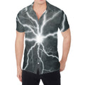 White Lightning Print Men's Shirt