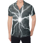 White Lightning Print Men's Shirt