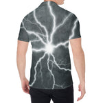White Lightning Print Men's Shirt