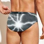 White Lightning Print Men's Swim Briefs