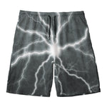 White Lightning Print Men's Swim Trunks