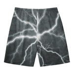 White Lightning Print Men's Swim Trunks
