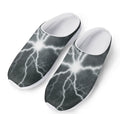 White Lightning Print Mesh Casual Shoes
