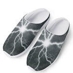 White Lightning Print Mesh Casual Shoes