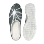 White Lightning Print Mesh Casual Shoes