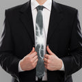 White Lightning Print Necktie