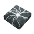 White Lightning Print Outdoor Seat Cushion Cover