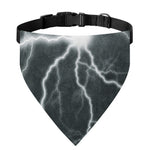 White Lightning Print Over The Collar Dog Bandana