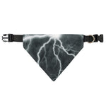 White Lightning Print Over The Collar Dog Bandana