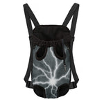 White Lightning Print Pet Carrier Backpack