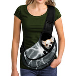 White Lightning Print Pet Sling Carrier