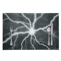 White Lightning Print Placemat