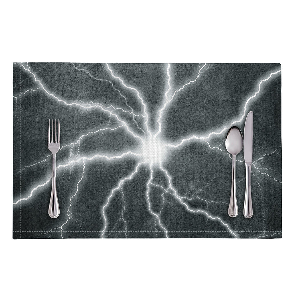 White Lightning Print Placemat