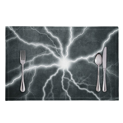 White Lightning Print Placemat