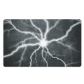 White Lightning Print Polyester Doormat