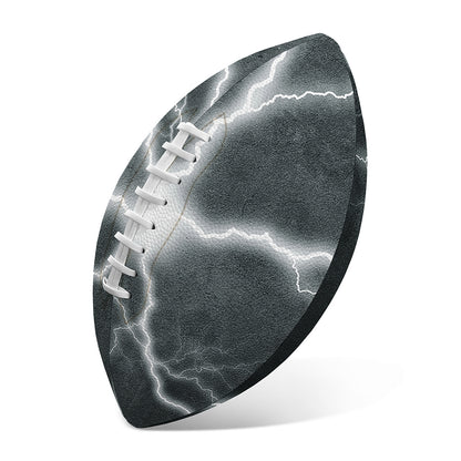 White Lightning Print Rugby Ball