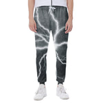 White Lightning Print Scuba Joggers