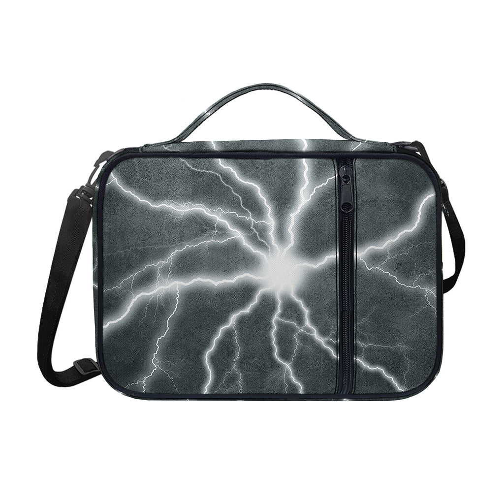 White Lightning Print Shoulder Strap Bible Bag