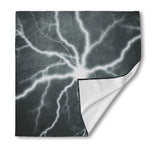 White Lightning Print Silk Bandana