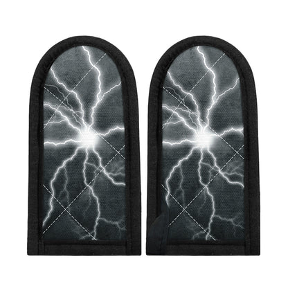 White Lightning Print Skillet Handle Cover
