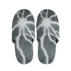 White Lightning Print Slippers