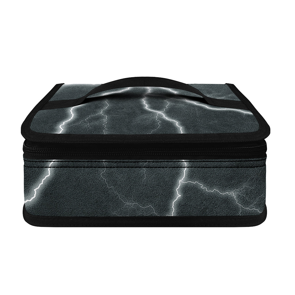 White Lightning Print Small Lunch Bag